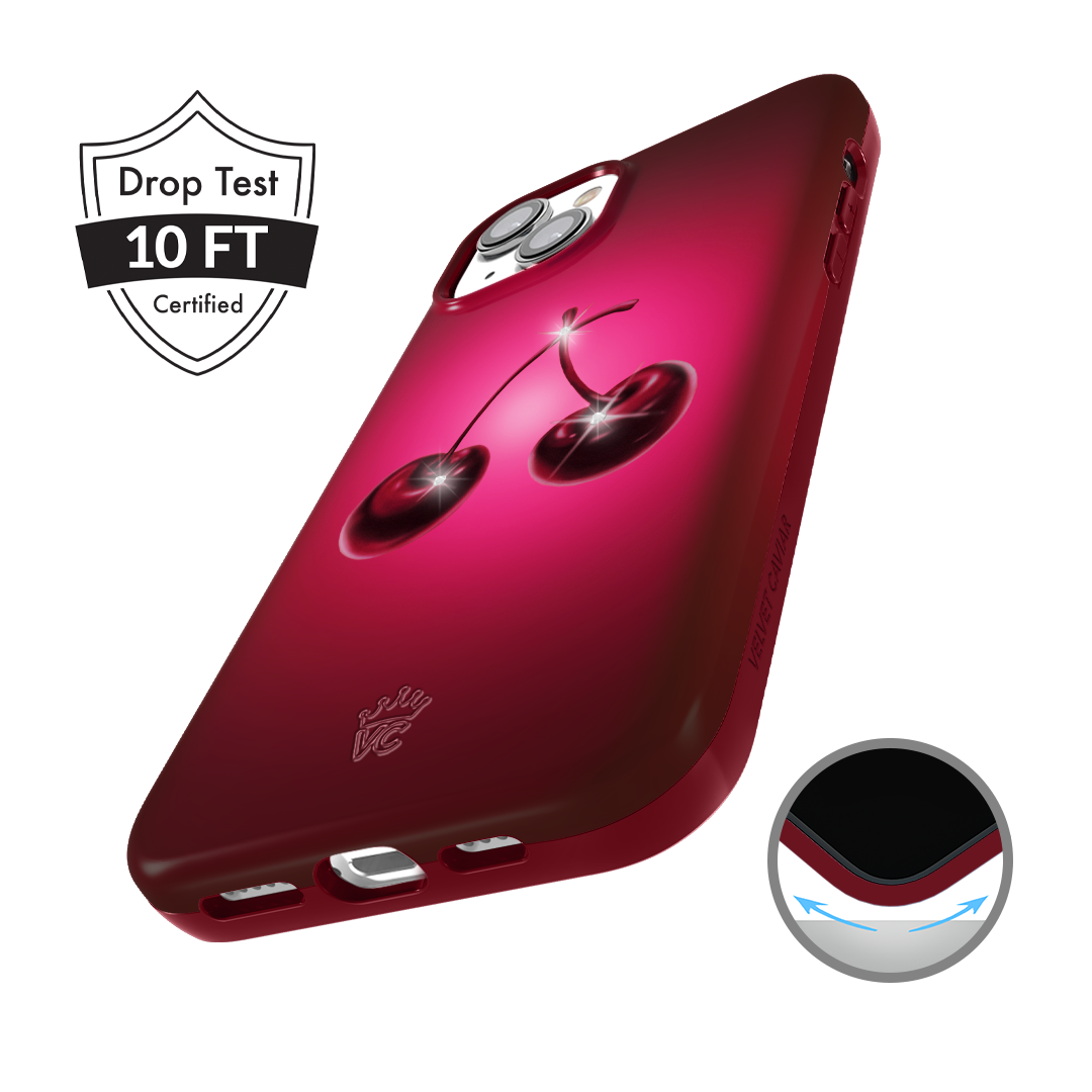 Black Cherry Crystal iPhone Case