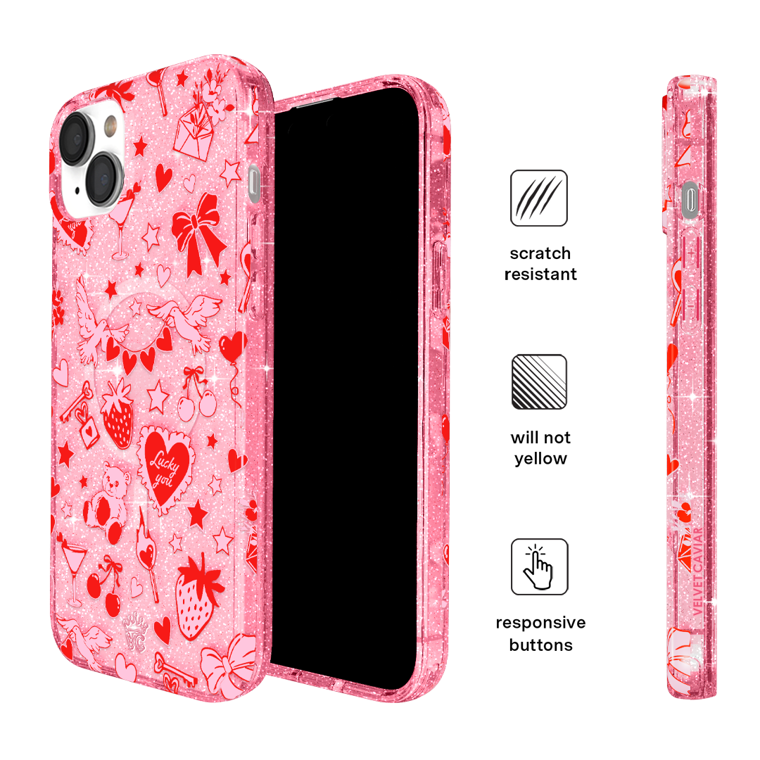 Be Mine Glitter iPhone Case