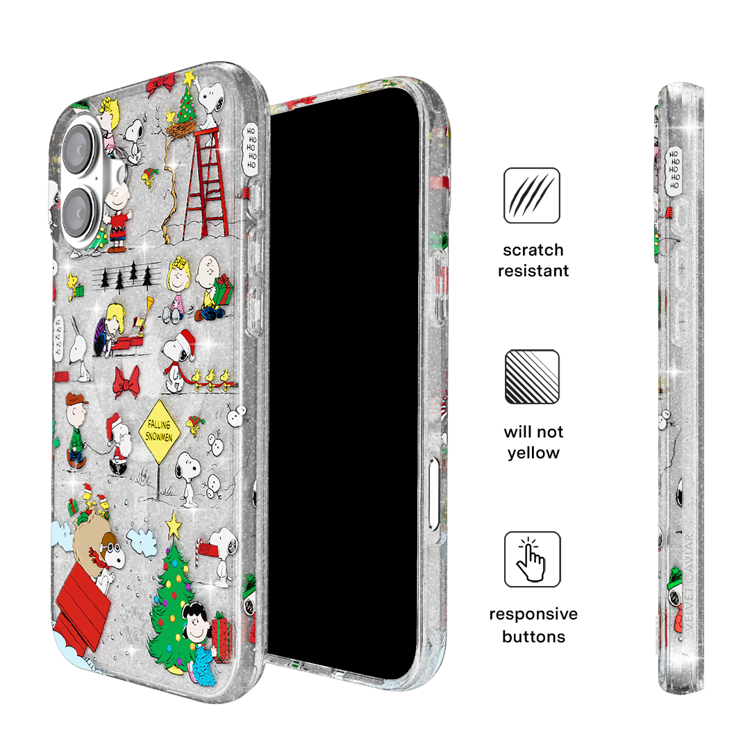 Snoopy Christmas Glitter iPhone Case