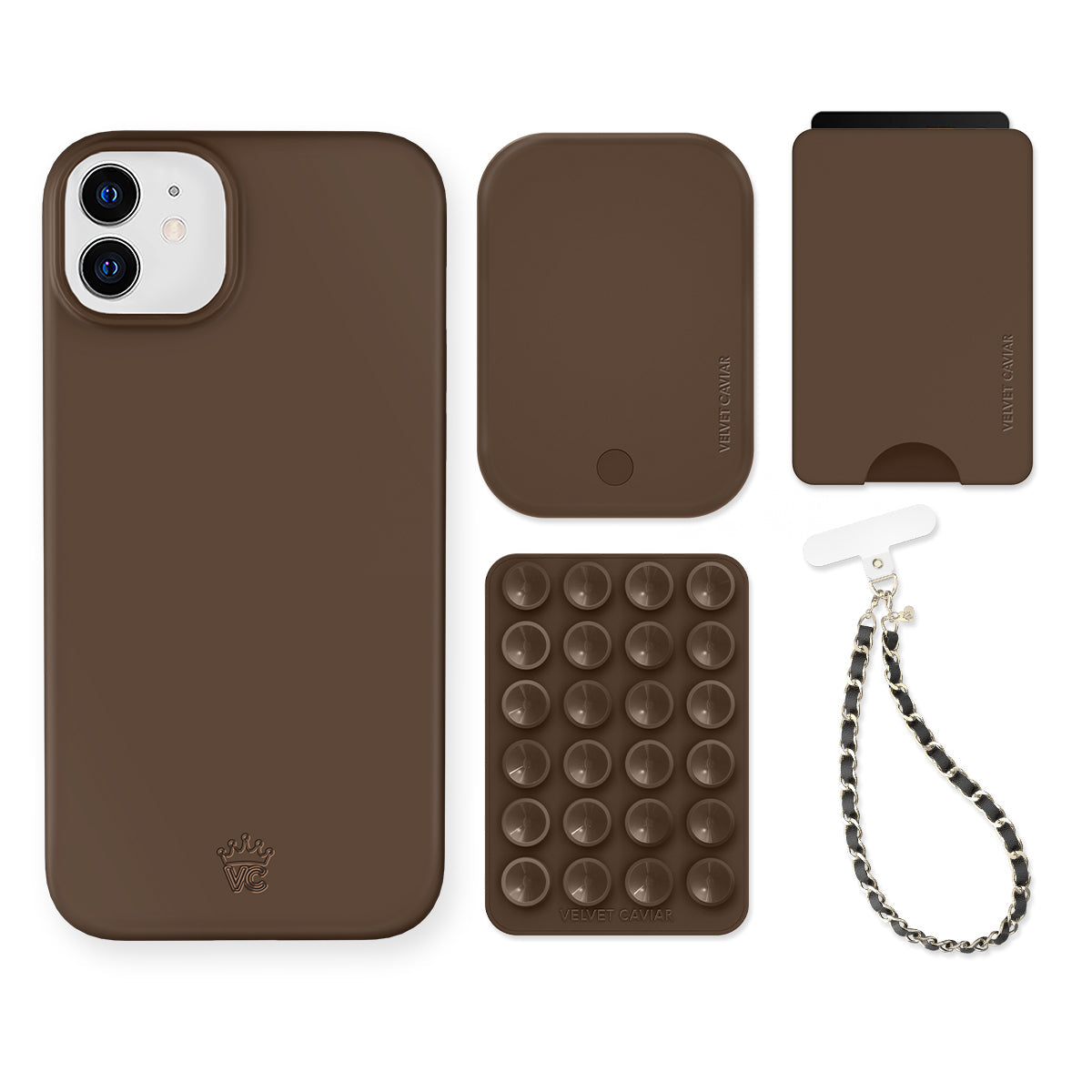 Espresso Brown iPhone Bundle Set - Wallet