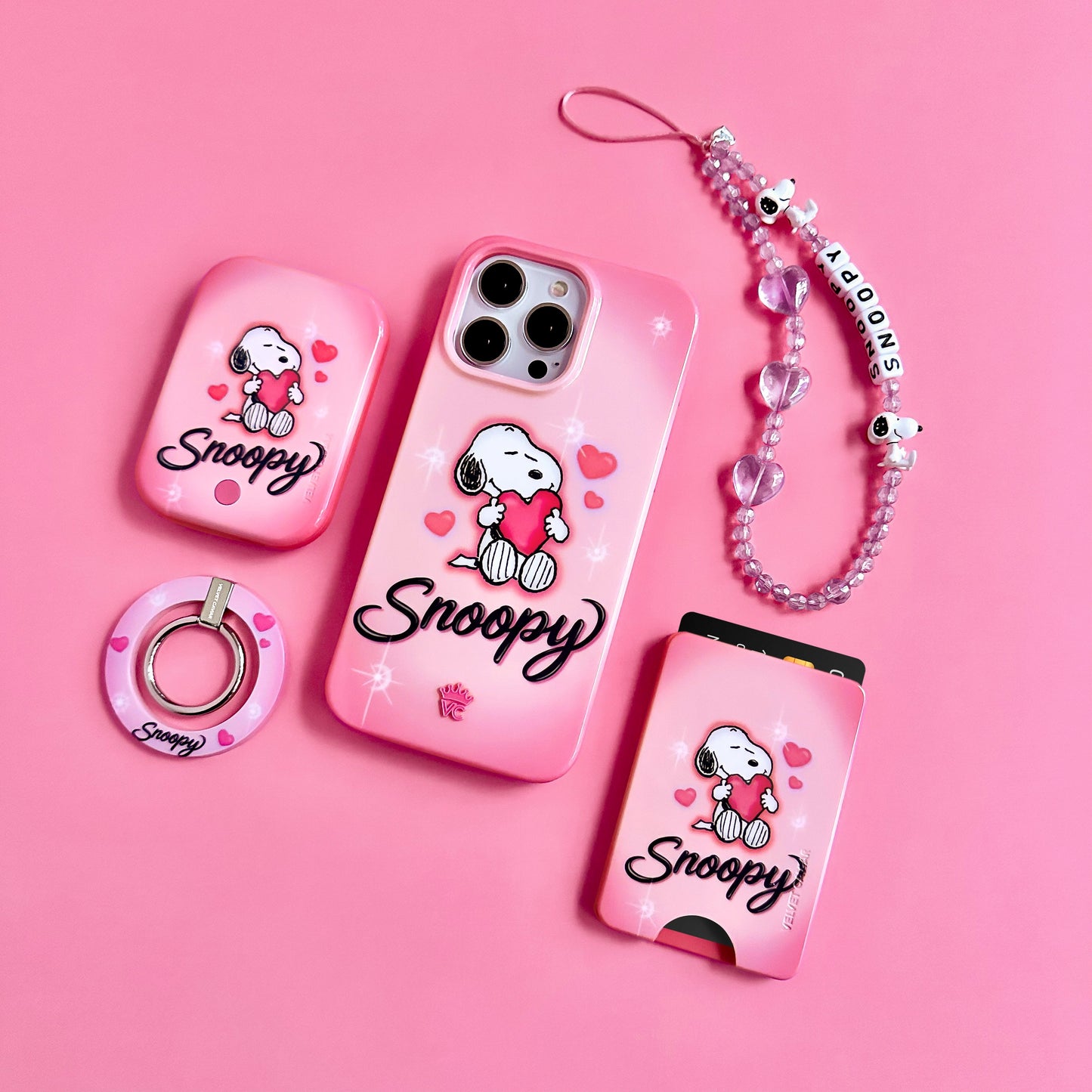 Snoopy Be Mine Phone Charm