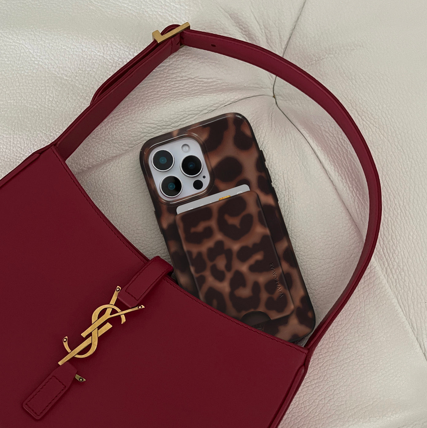 It Girl Leopard MagSafe Wallet