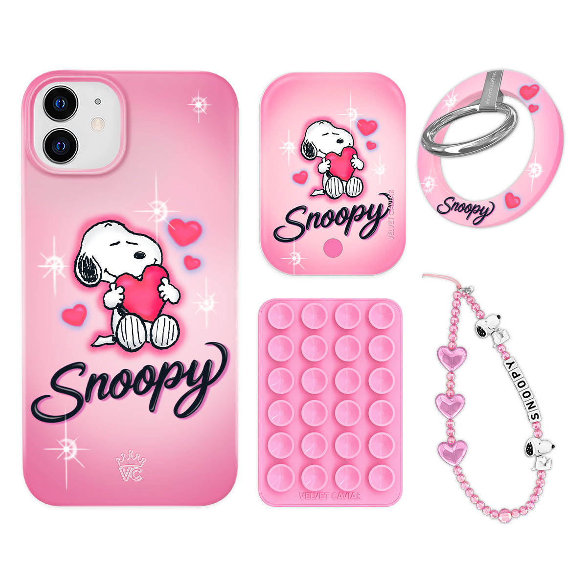 Snoopy Be Mine iPhone Bundle Set - Grip