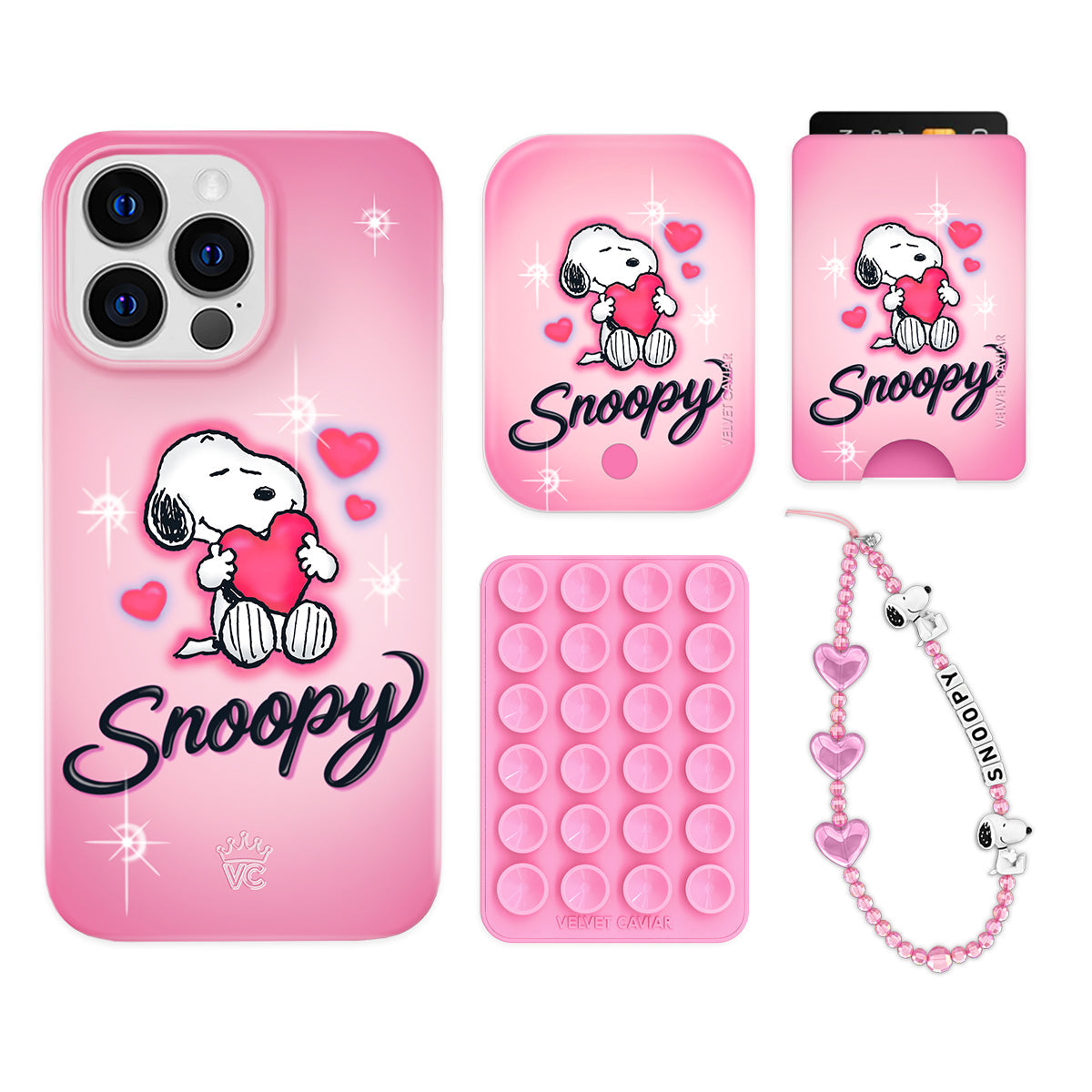 Snoopy Be Mine iPhone Bundle Set - Wallet