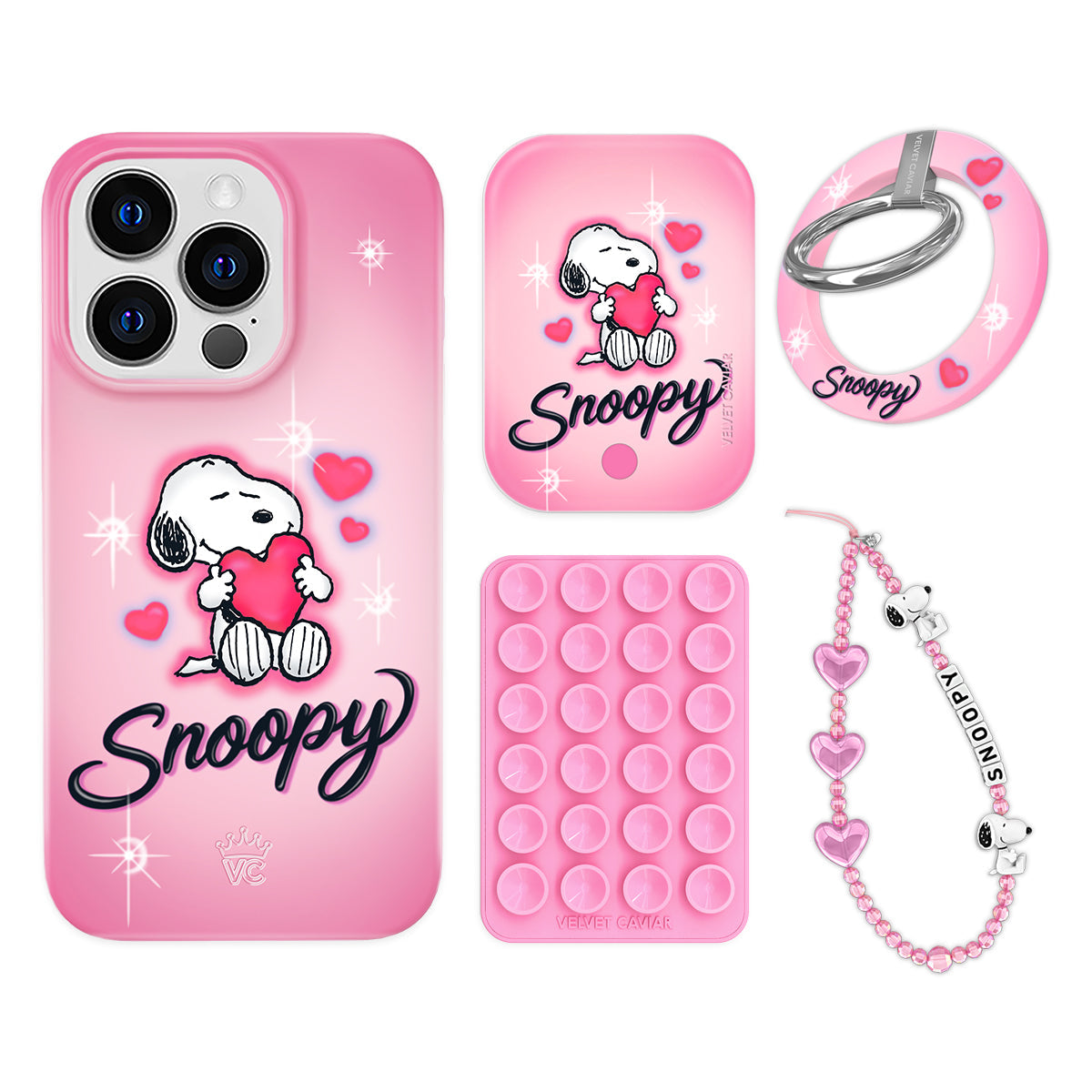 Snoopy Be Mine iPhone Bundle Set - Grip