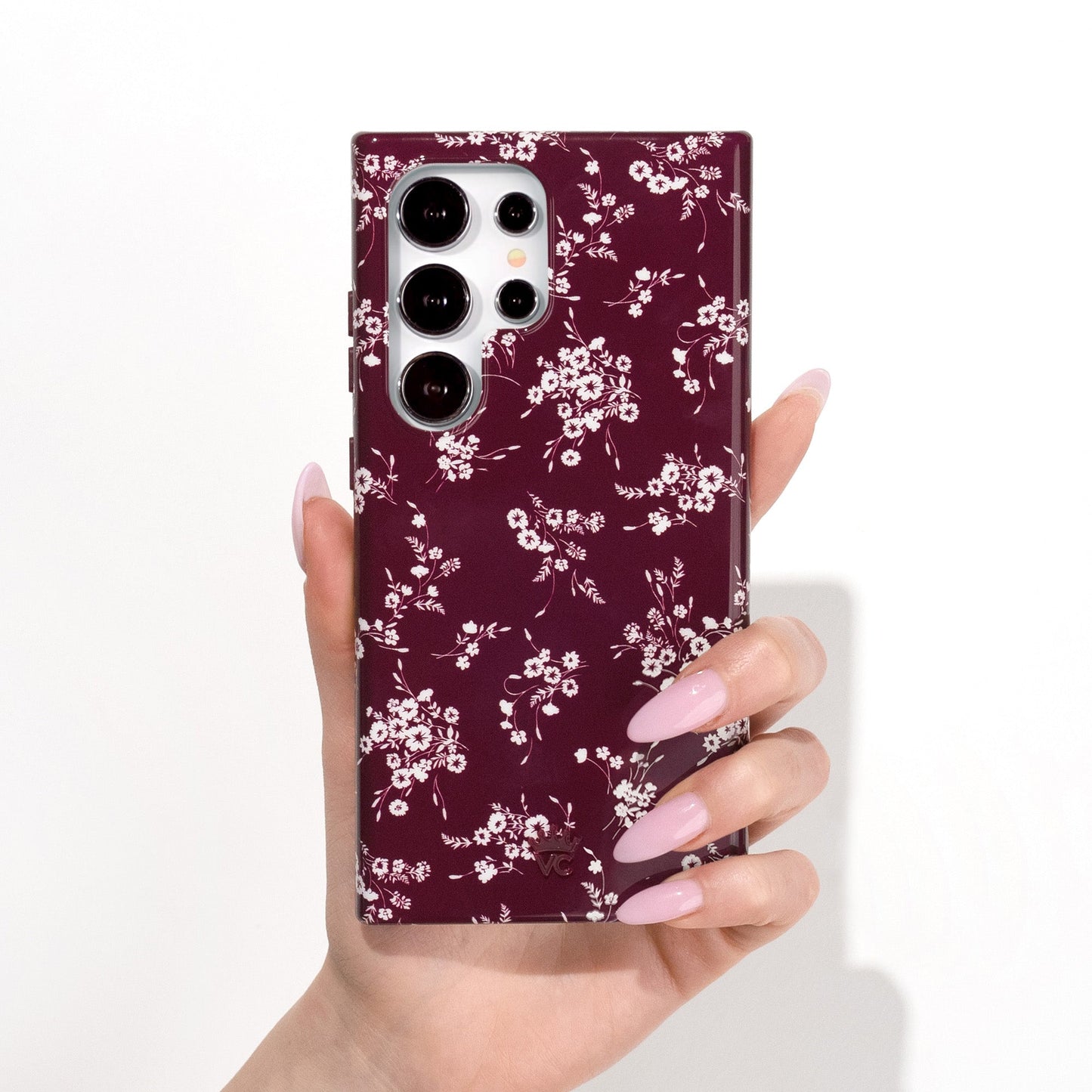 French Burgundy Floral Samsung Case