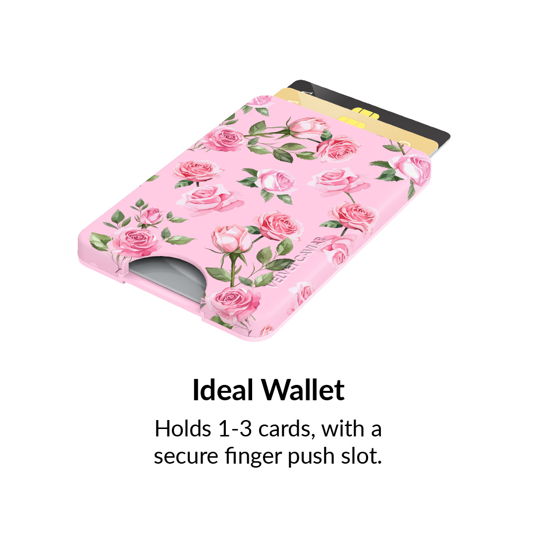 Baby Pink Roses MagSafe Wallet