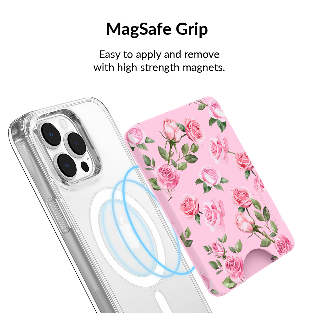 Baby Pink Roses MagSafe Wallet