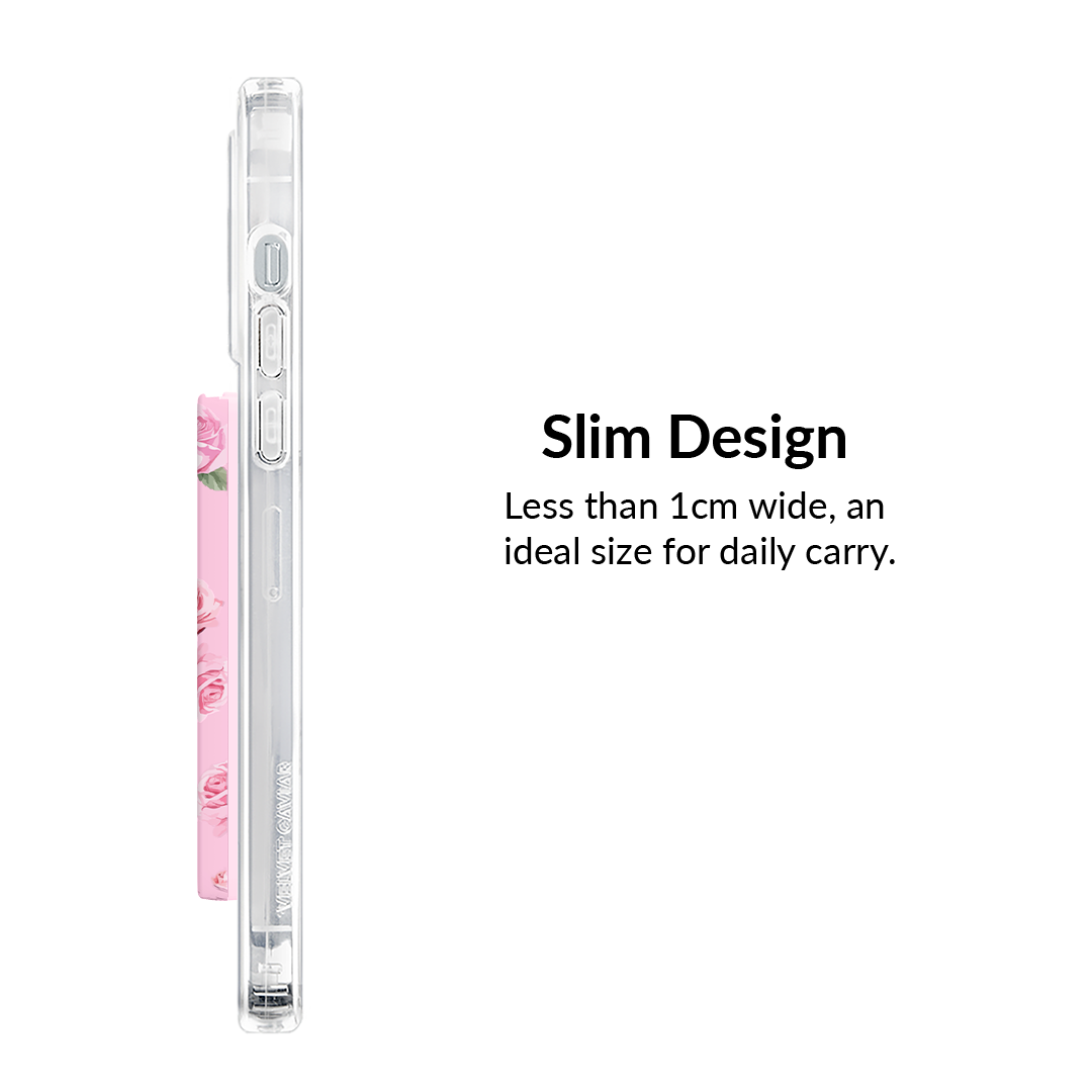 Baby Pink Roses MagSafe Wallet