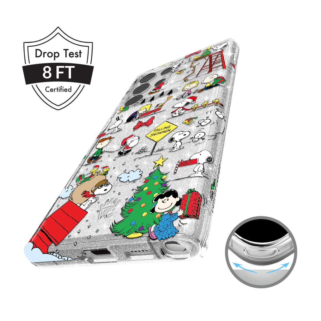 Snoopy Christmas Glitter Samsung Case