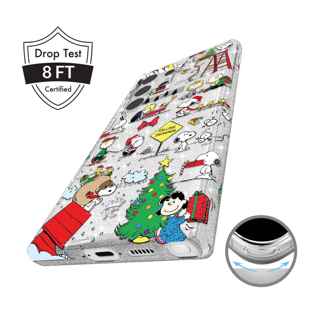 Snoopy Christmas Glitter Samsung Case