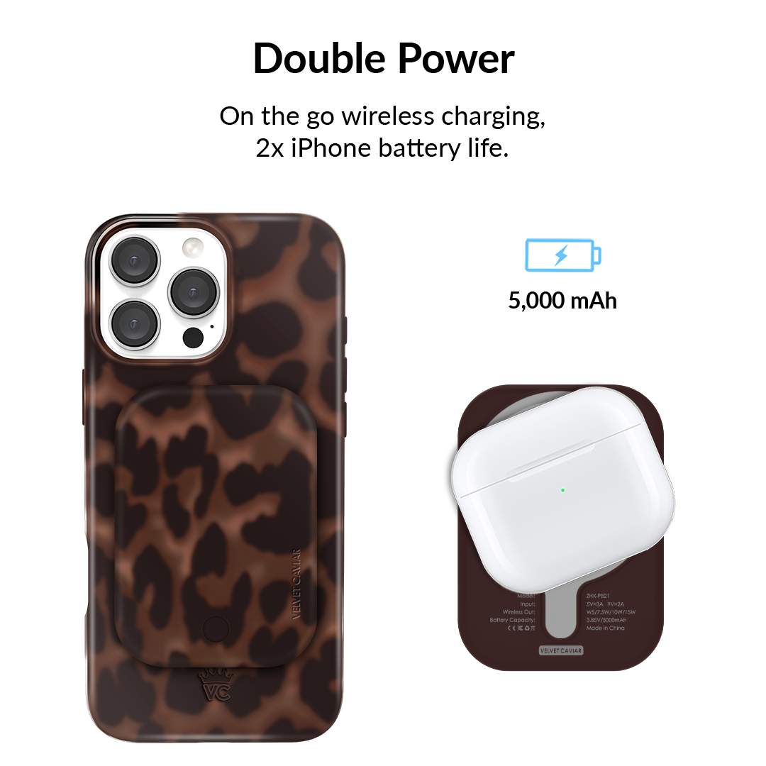 It Girl Leopard MagSafe Battery Power Pack