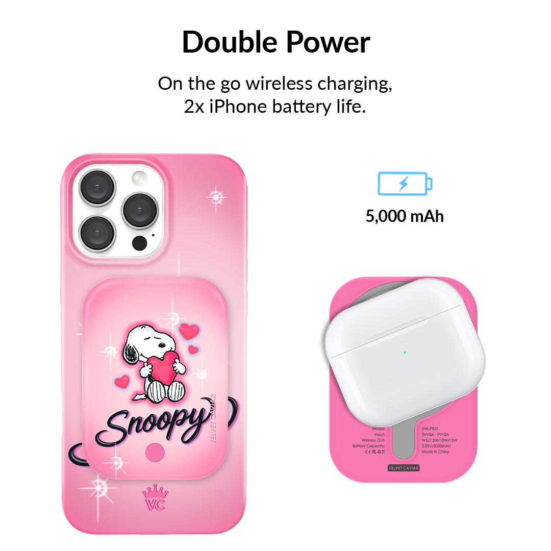 Snoopy Be Mine MagSafe Battery Power Pack