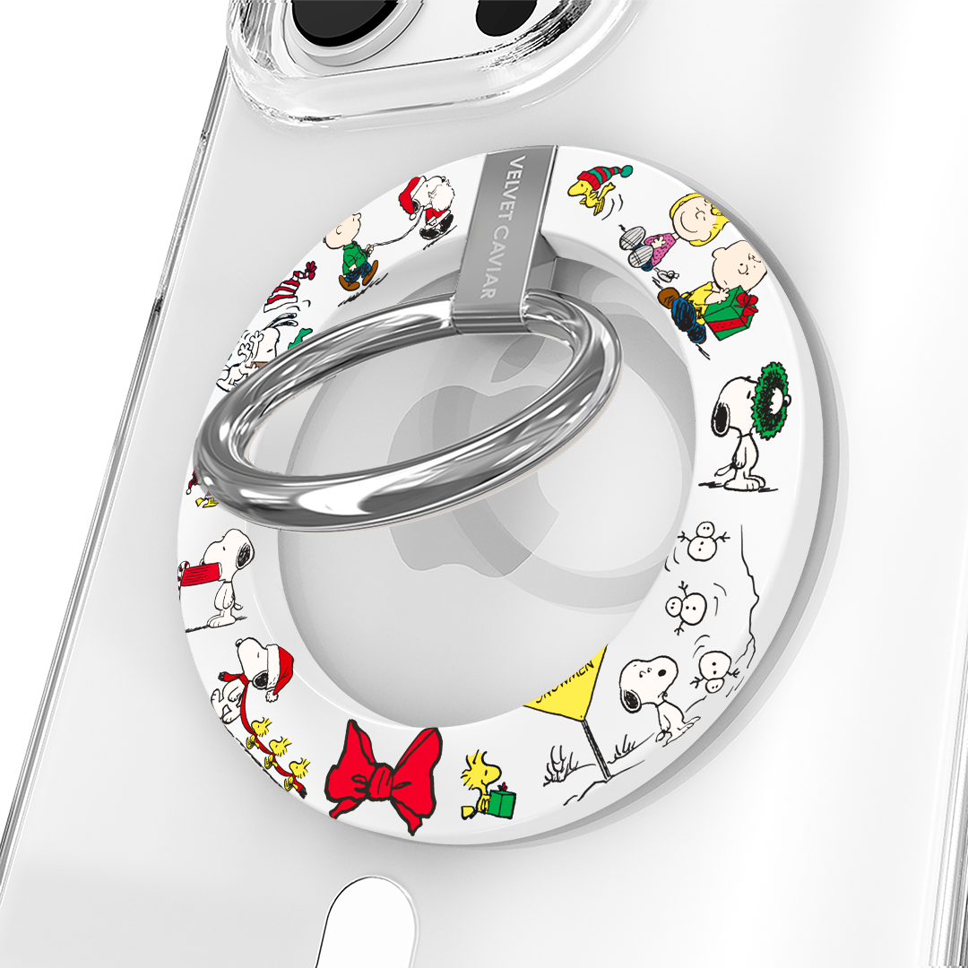 Snoopy Christmas Glitter MagSafe Grip Ring