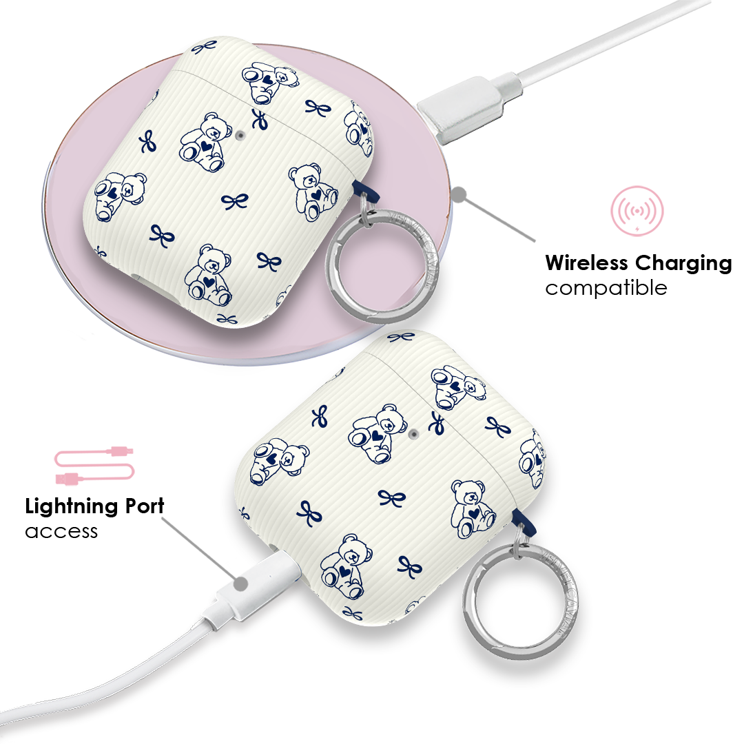 Preppy Teddy AirPod Case